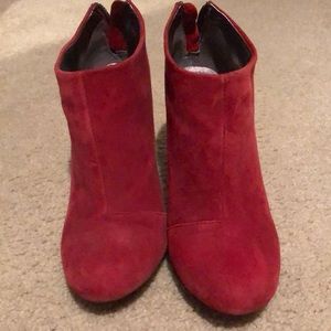 RXN Joni Arc Red Heel ankle Booties